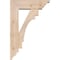 Ekena Millwork Merced Traditional Smooth Bracket w/ Offset Brace, Douglas Fir, 5 1/2"W x 16"D x 24"H BKT0604X16X24MRC01SDF - alternate 4